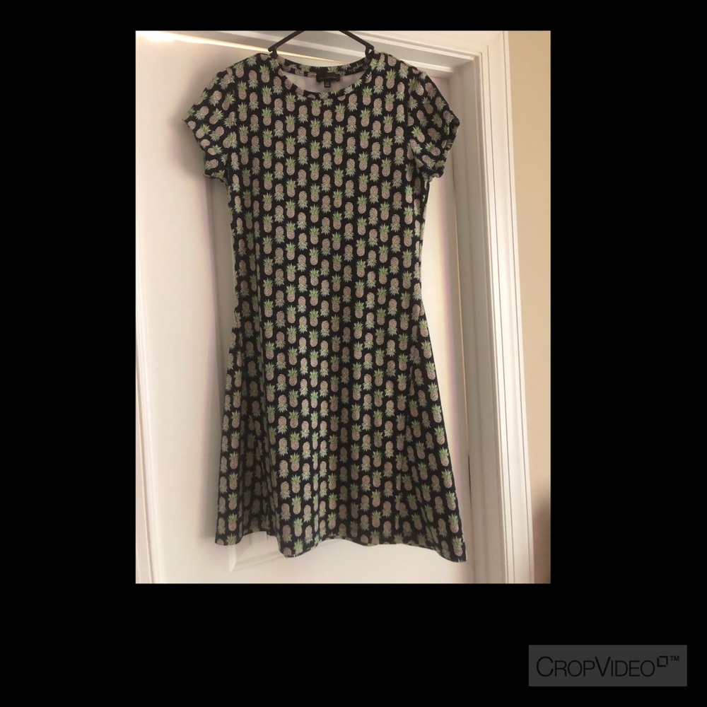 Navy Blue Pineapple Dress